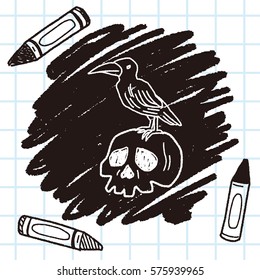 skull doodle