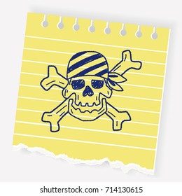 skull doodle
