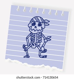 skull doodle