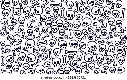 skull doodle background. skull pattern background. skull doodle wallpaper. skull doodle print fabric.