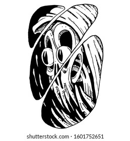 SKULL DRAWING VECTOR DESIGN BEST FOR TATTOOS OR T-SHIRT DESIGN