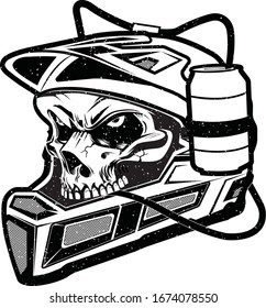 Der Skulptränk im Helm ist besonders für diejenigen gedacht, die gerne Fahrräder und Motorradrennen fahren.