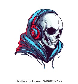 Skull e sports logo template