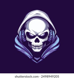 Skull e sports logo template