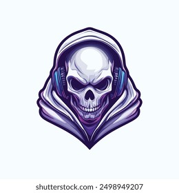 Skull e sports logo template