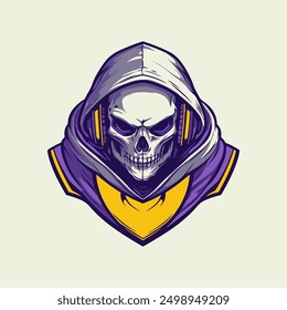 Skull e sports logo template