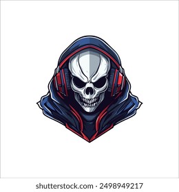 Skull e sports logo template