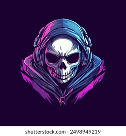 Skull e sports logo template