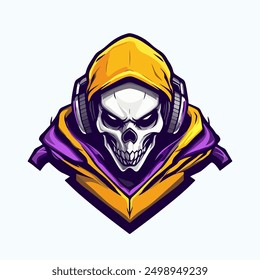 Skull e sports logo template