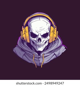 Skull e sports logo template