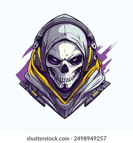 Skull e sports logo template