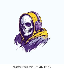 Skull e sports logo template