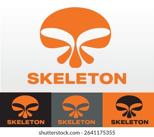 Skull emblem for business branding purposes.