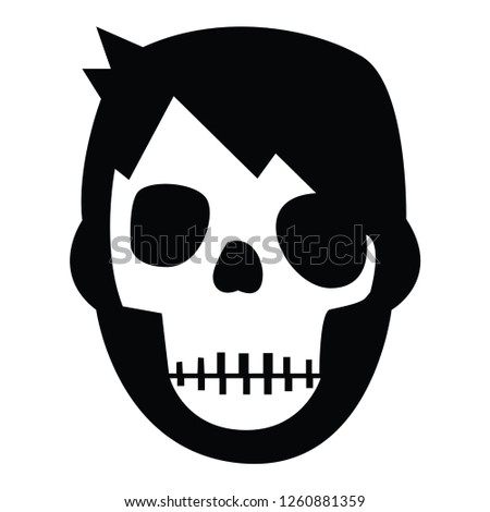 Skull emo Icon