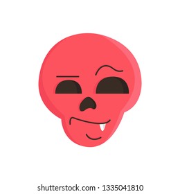 Skull emoticon with expressions
