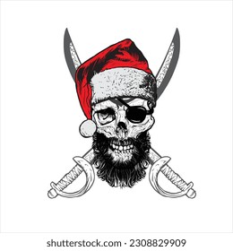SKULL EPS EDITABLE COLORS PIRATES