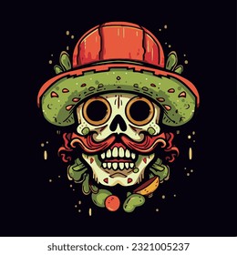 skull face mexican fast food