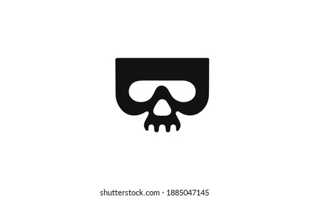 Skull Face Vector Art Design