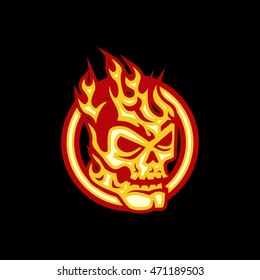 Skull and Fire Character