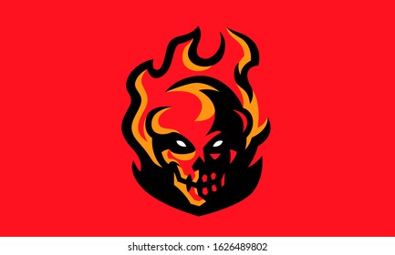 Fire Gaming Logo High Res Stock Images Shutterstock https www shutterstock com image vector skull fire esports mascot logo design01 1626489802