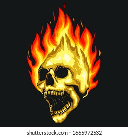 Fire Skull Images Stock Photos Vectors Shutterstock