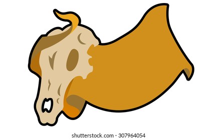 Skull Flag Illustration