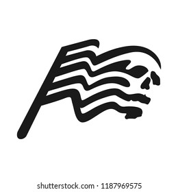 skull flag logo
