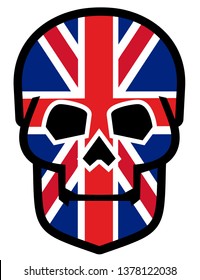 
skull with flags, design t shirts, United Kingdom