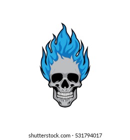 Skull Flames Vector Illustration Vol 2