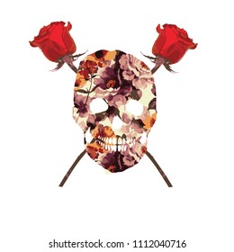 Skull Floral Pattern 