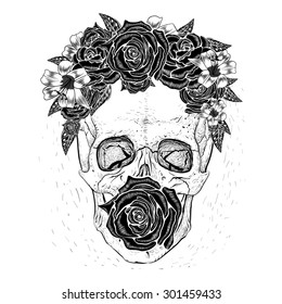 Cartoon Grunge Gas Mask Roses Flower Stock Vector (Royalty Free ...