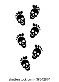 skull footprints