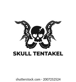 Skull con el diseño del logo de cuatro Tentacles