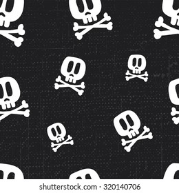 Skull Fun Pattern, Hand Draw 100 %
