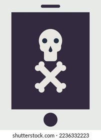 Skull Game Vector Icon which is suitable for commercial work and easily modify or edit it
