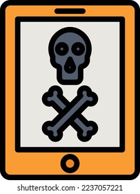Skull Game Vector Icon which is suitable for commercial work and easily modify or edit it
