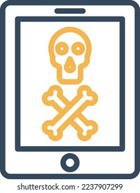 Skull Game Vector Icon which is suitable for commercial work and easily modify or edit it
