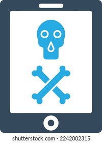 Skull Game Vector Icon which is suitable for commercial work and easily modify or edit it
