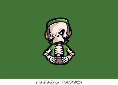 Skull Gamer E Sports Logo