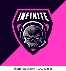 Skull Gaming Mascot Logo Esport for Gamer's Avatar