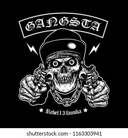 Skull Gangsta Illustration