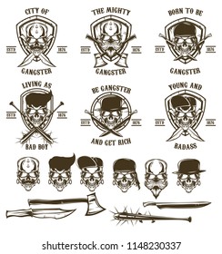 Skull Ganster set