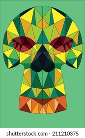 skull geometric - Illustration