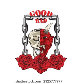 skull and ghost vector desain 