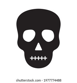 skull Glyph Style vector icon which can easily modify or edit