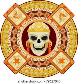 11,106 Aztec Skull Images, Stock Photos & Vectors | Shutterstock