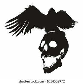 skull graphic design vector art