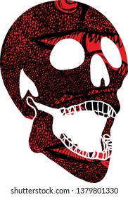 skull graphic design vector art