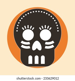 skull graphic design , vector illustration