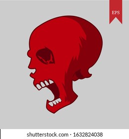 skull graphic vector illustration, can be used as background, web icon, etc.